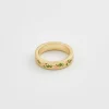 Fable England Floral Hoop Ring Pink