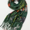 Fable England Into The Woods Scarf Green