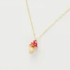 Fable England Mushroom Necklace Red