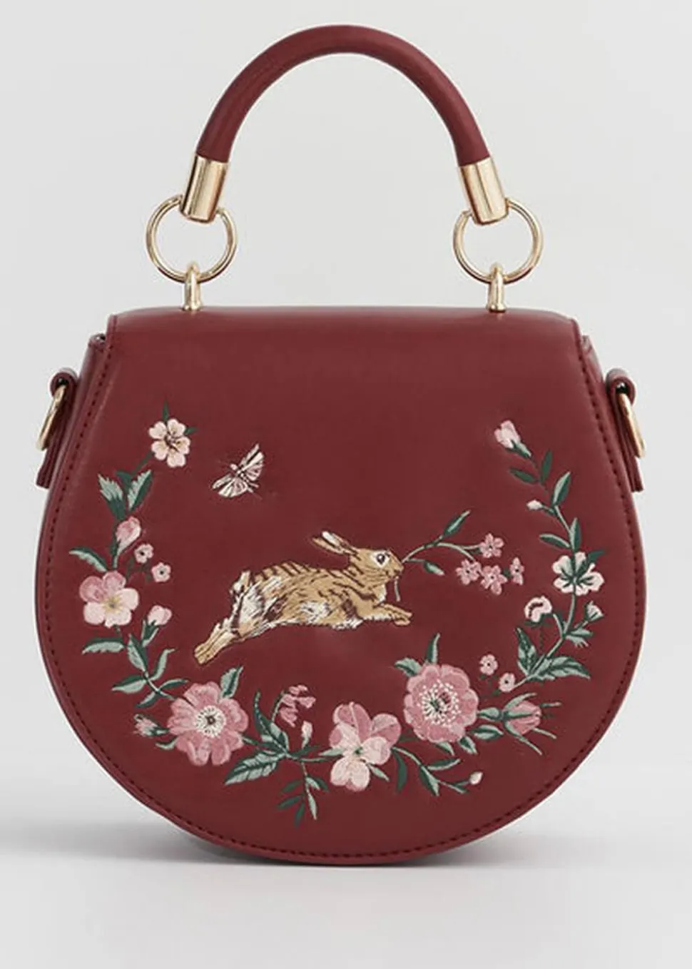 fable_england_running_bun_0-1.webp Fable England Running Bunny Saddle Bag Burgundy