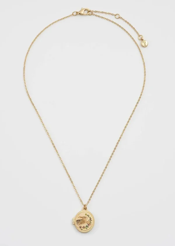 Fable England Running Bunny Locket Necklace