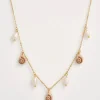 Fable England Sea Snail Charm & Pearl Necklace