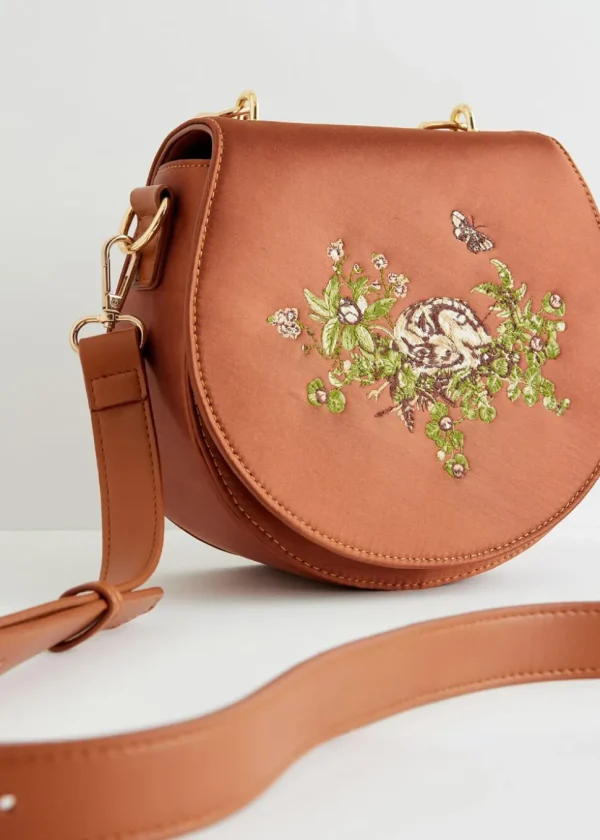 Fable England Sleepy Fawn Saddle Bag Brown