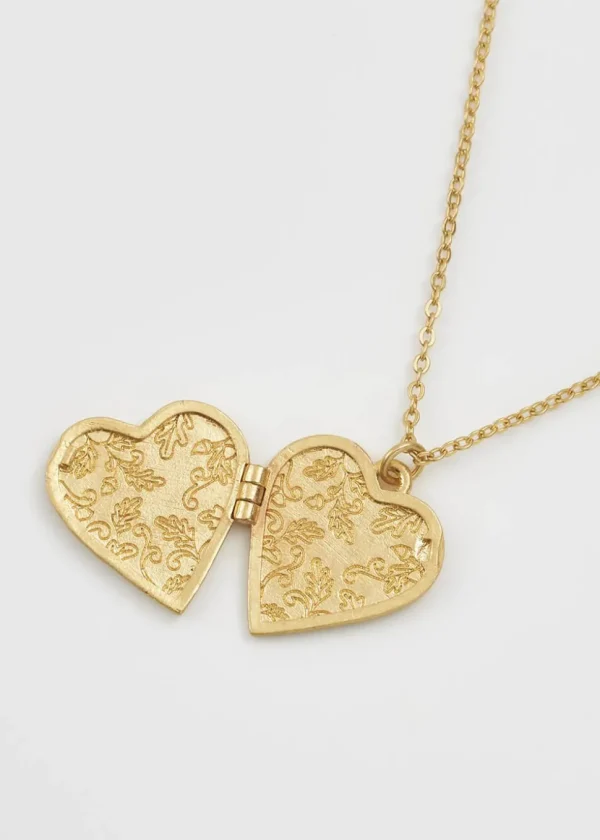 Fable England Swallow Locket Necklace