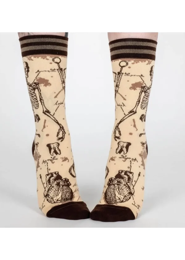 FootClothes Antique Medical Socks Beige