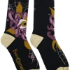 FootClothes Arachnid's Bloom Socks Black