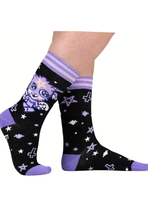 FootClothes Baby Baphomet Socks Black