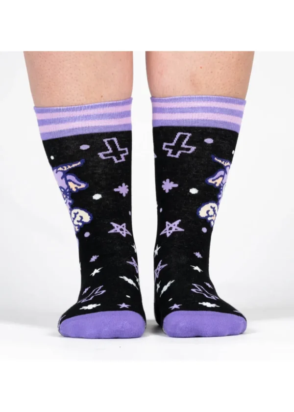 FootClothes Baby Baphomet Socks Black