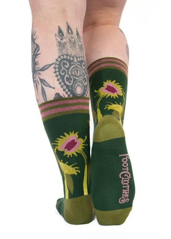FootClothes Pitcher Plant Socks Green