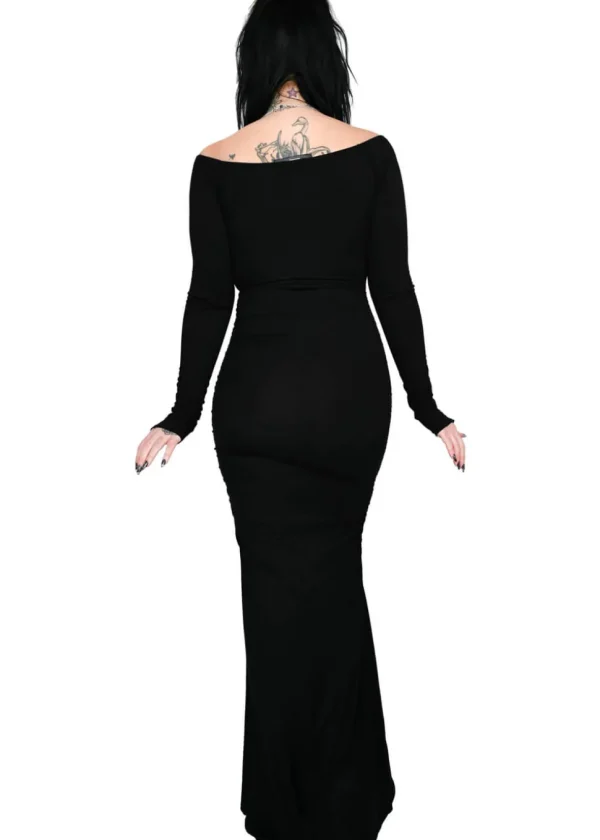 Foxblood Morticia Maxi Dress Black