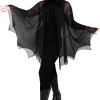 Foxblood Nocturnal Mesh Cape Black