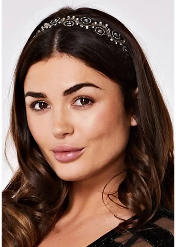 Gatsbylady Eliza 20's Flapper Headband Black Silver