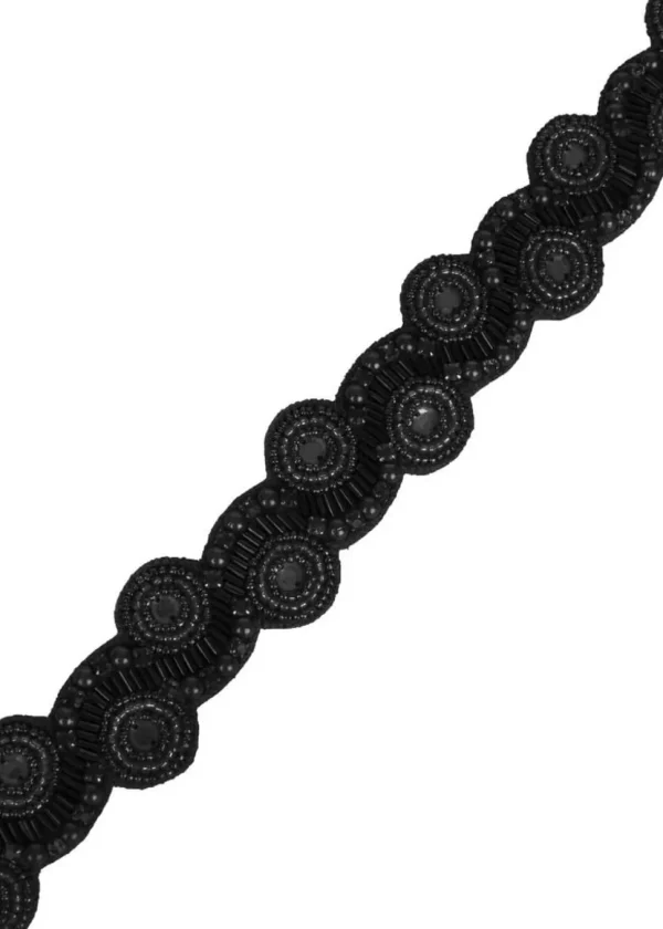 Gatsbylady Eliza 20's Flapper Headband Black