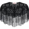 Gatsbylady Suzi 20's Flapper Cape Black