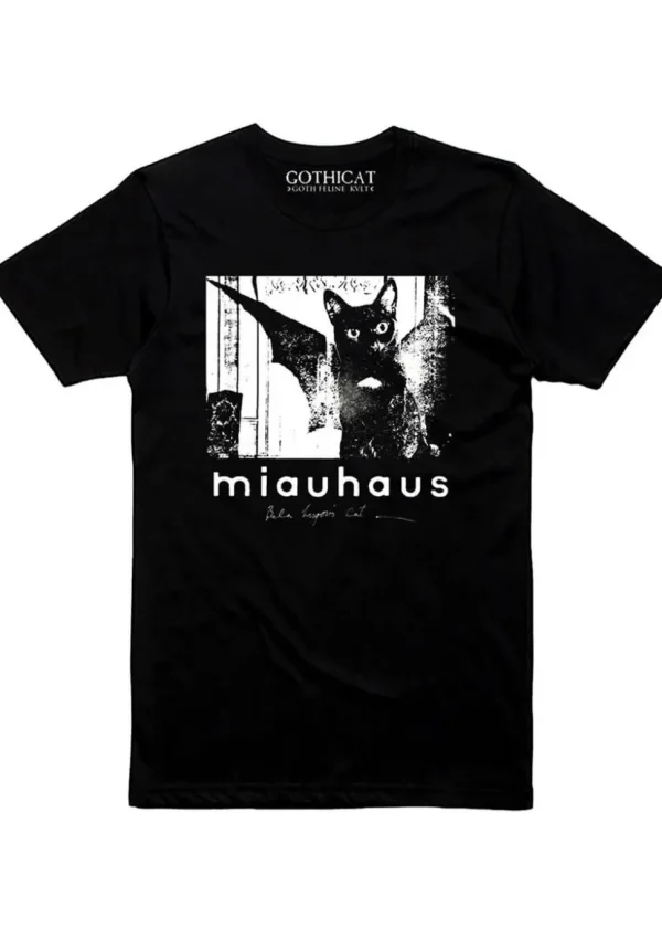 Gothicat Miauhaus Bela Lugosi's Cat Girly T-Shirt Black