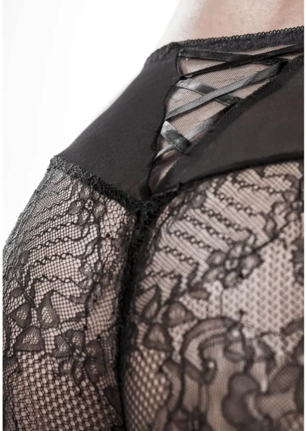 Gray Velvet Sophie Lace Set Black