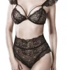 Grey Velvet Gabriella Lace Set Black