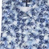 Guide London Mens Blue Skulls Shirt Blue