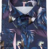 Guide London Mens Crane Birds Shirt Navy
