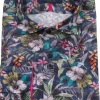 Guide London Mens Fresh Flowers Shirt Navy