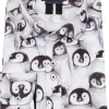 Guide London Mens Penguins Shirt Black White