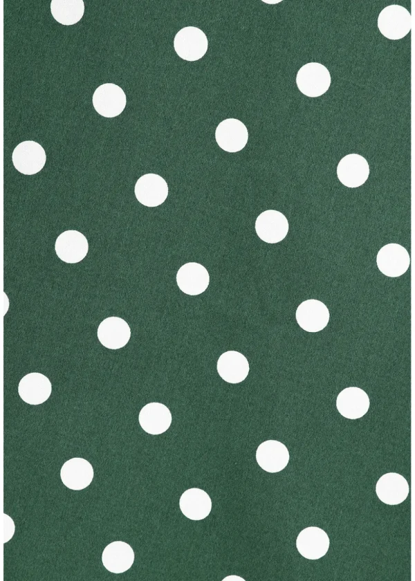 Hearts & Roses Kylie Polkadot 50's Swing Dress Green