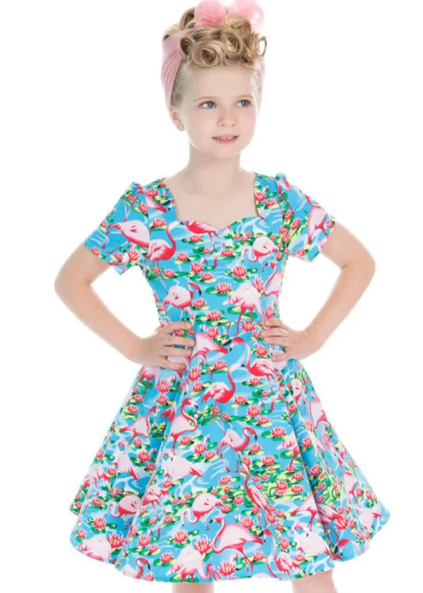 Hearts & Roses Kids Funky Flamingo Dress
