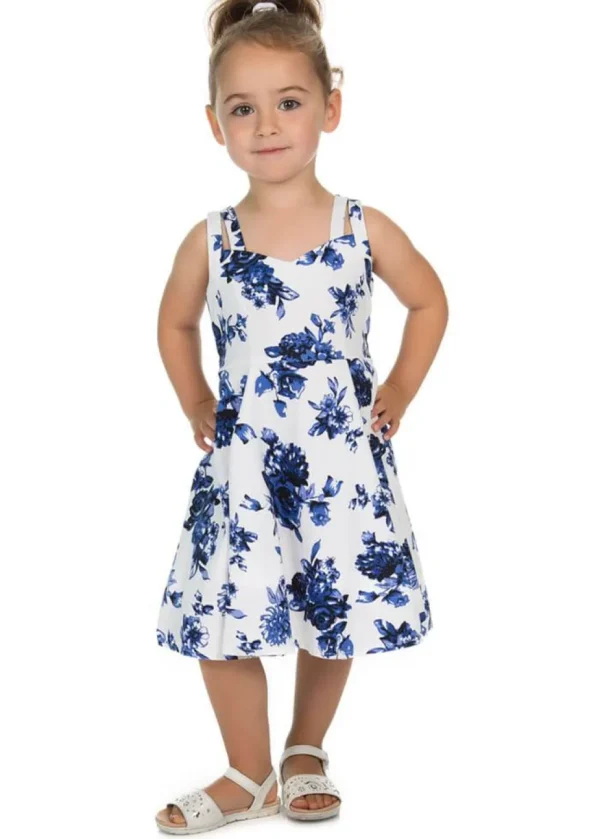 Hearts & Roses Kids Rosanne 50's Swing Dress White