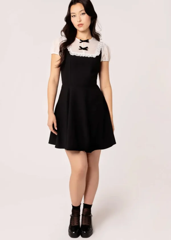 Hell Bunny Alice 60's Dress Black White