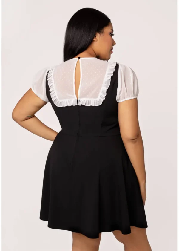 Hell Bunny Alice 60's Dress Black White