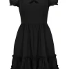 Hell Bunny Annette 60's Swing Dress Black