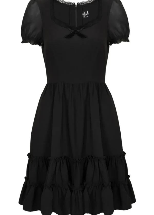 Hell Bunny Annette 60's Swing Dress Black