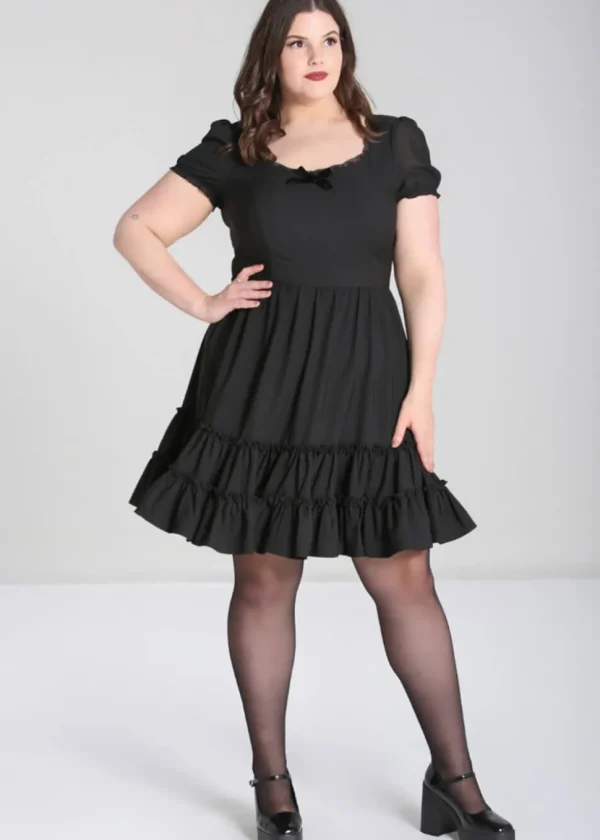 Hell Bunny Annette 60's Swing Dress Black