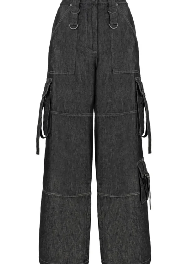Hell Bunny Ash Jeans Gray
