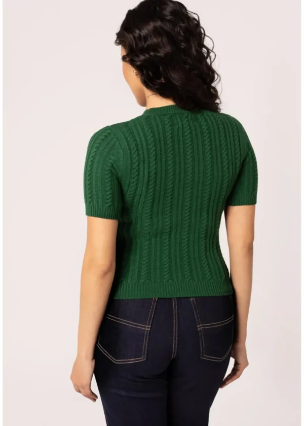 Hell Bunny Autumn Pumpkin 40's Top Green