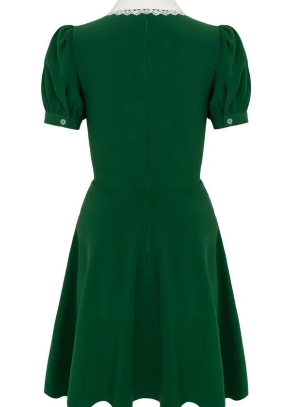 Hell Bunny Basil Fox Mini Dress Green