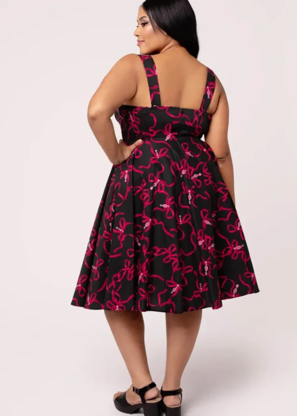 Hell Bunny Bownita 50's Swing Dress Black