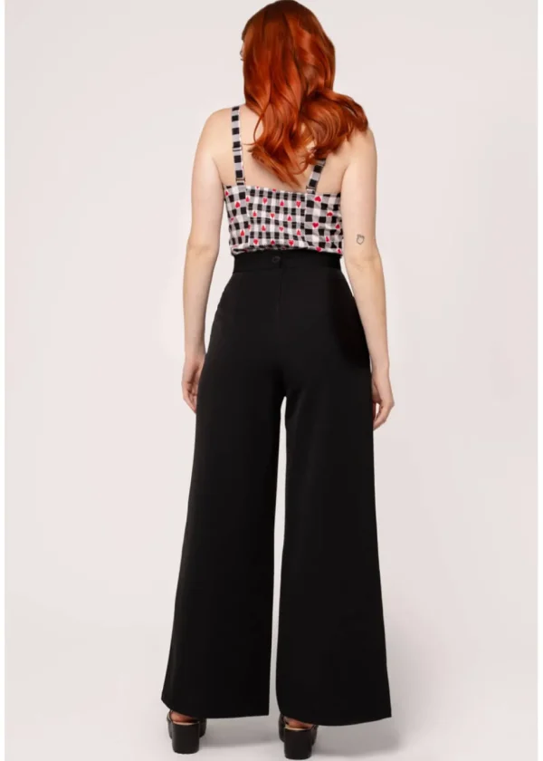 Hell Bunny Carlie 40's Swing Trousers Black