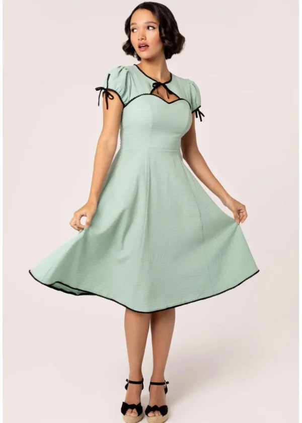 Hell Bunny Casey 40's Swing Dress Mint