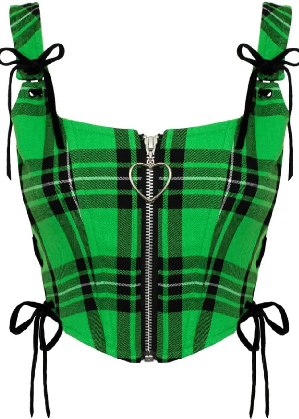 hell_bunny_corey_tartan_h_0-2.webp Hell Bunny Corey Tartan Heart 80's Corset Top Green