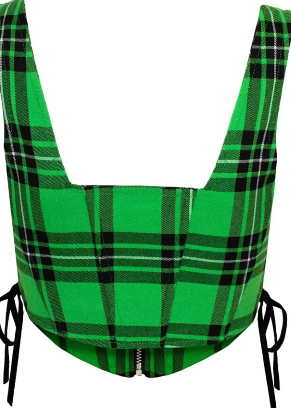 hell_bunny_corey_tartan_h_2-2.webp Hell Bunny Corey Tartan Heart 80's Corset Top Green