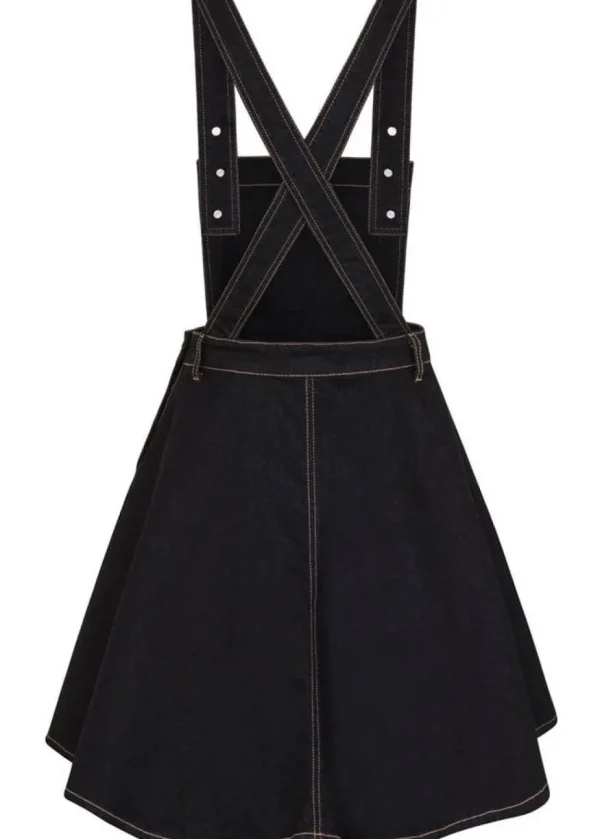 Hell Bunny Dakota 50's Pinafore Swing Dress Navy