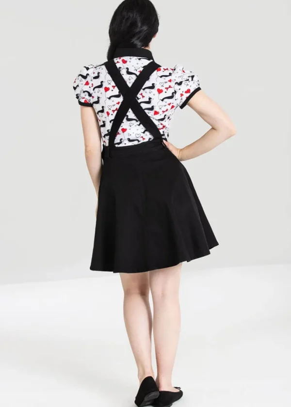 Hell Bunny Dakota 50's Pinafore Swing Dress Black