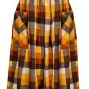 Hell Bunny Darlene Check 50's Swing Skirt Multi