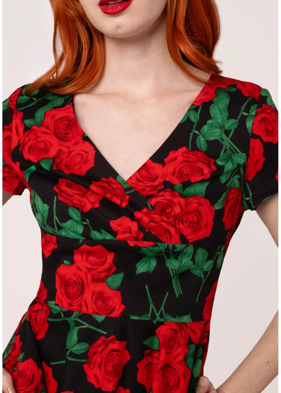 hell_bunny_dolce_vita_ros_1.webp Hell Bunny Dolce Vita Roses 50's Swing Dress Black