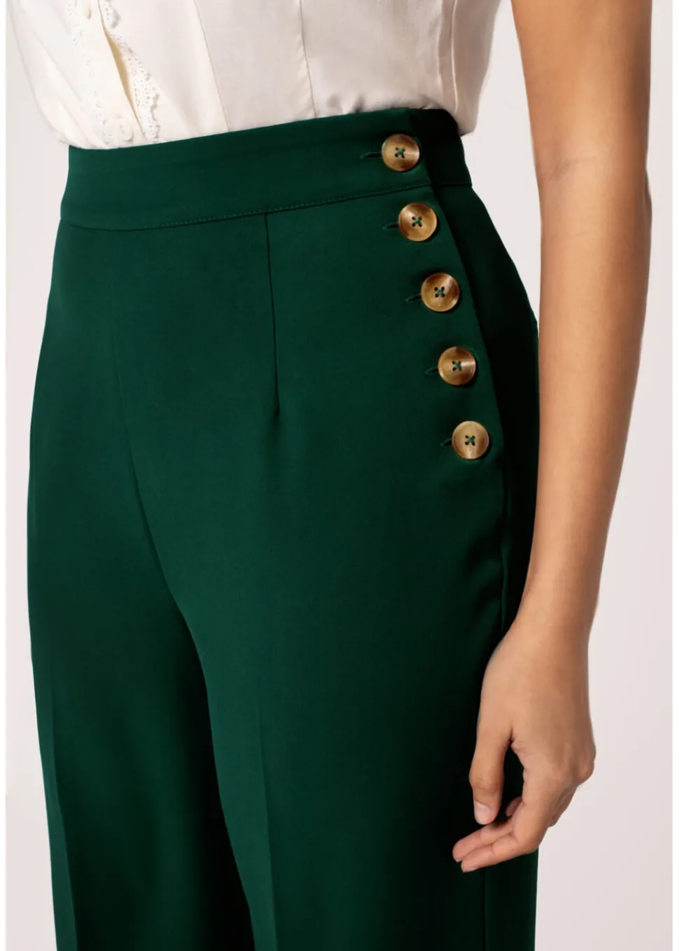 hell_bunny_ginger_s_swing_1.webp Hell Bunny Ginger 40's Swing Trousers Dark Green