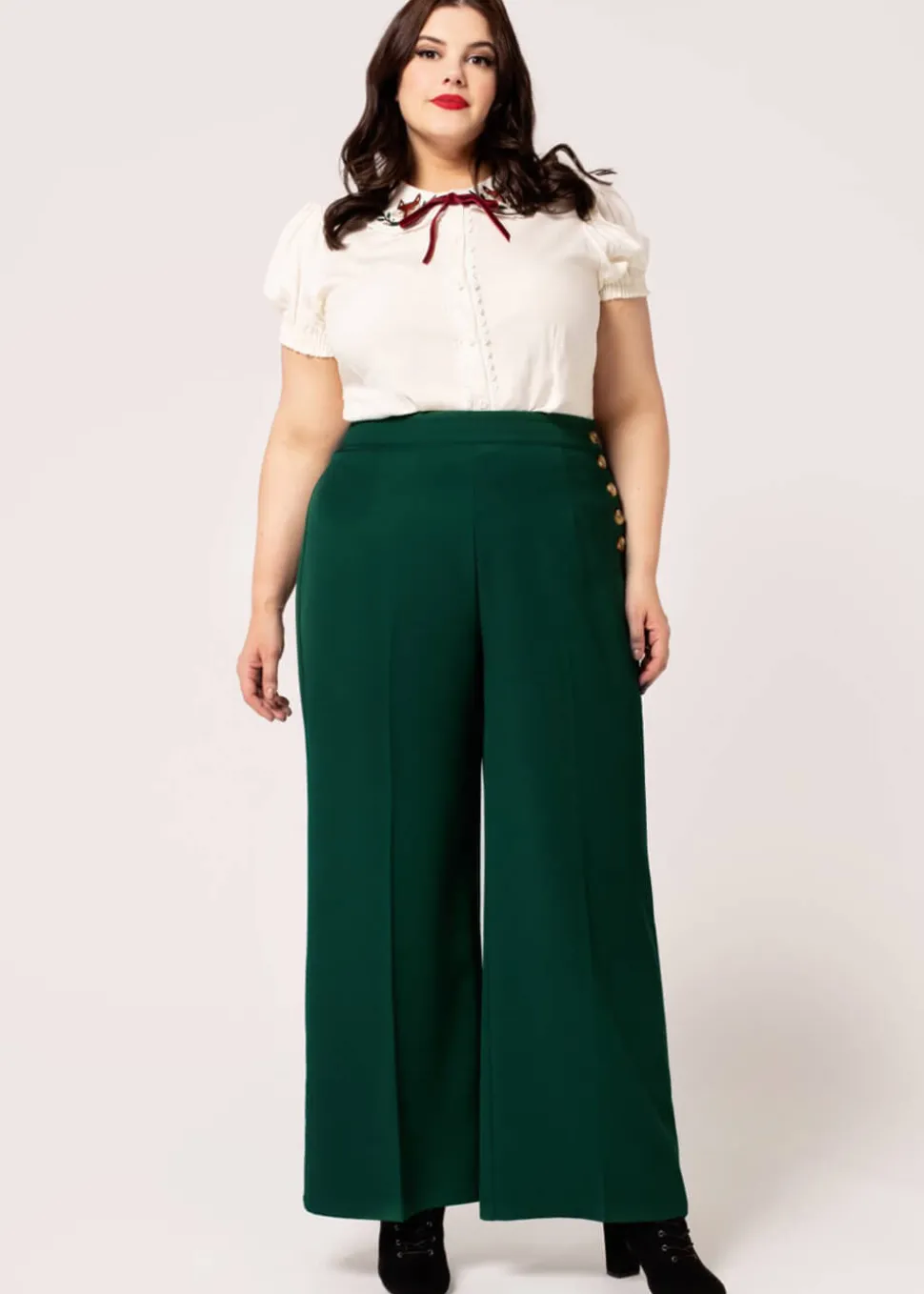 hell_bunny_ginger_s_swing_9.webp Hell Bunny Ginger 40's Swing Trousers Dark Green