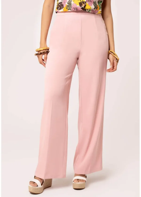Hell Bunny Giselle 40's Trousers Pink