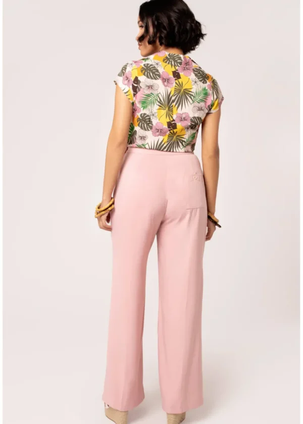 Hell Bunny Giselle 40's Trousers Pink