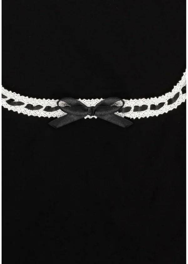 Hell Bunny Gracie Bow 50's Top Black